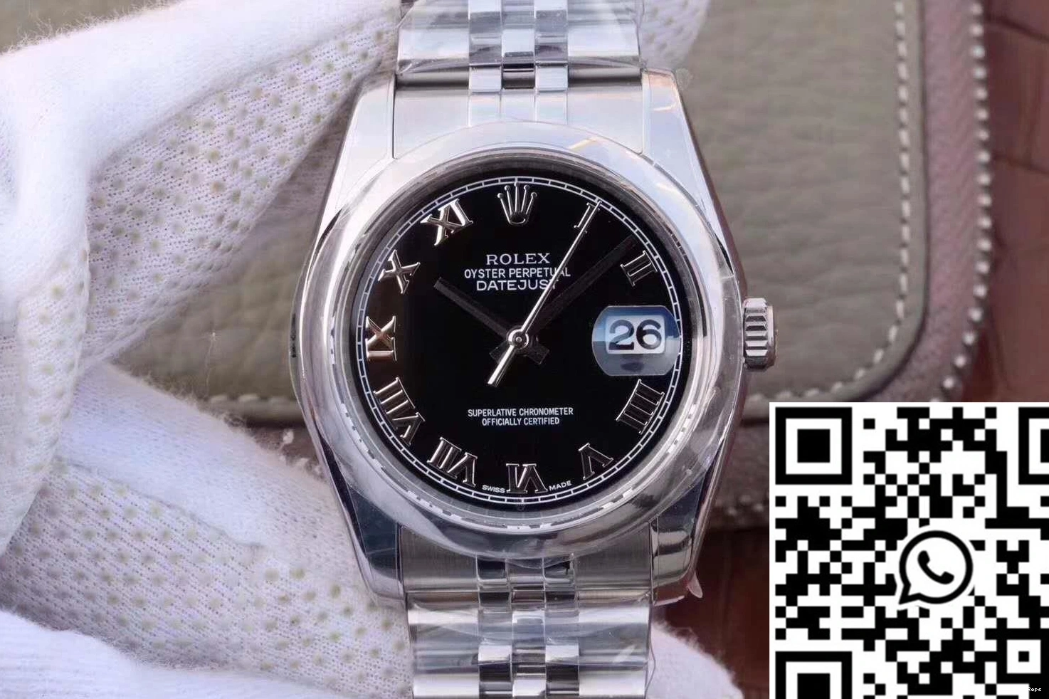 116234 Time Datejust Scale Dial 36mm AR Rolex Black Factory Rome 0808